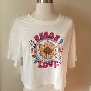 Sunflower Peace Love Tee